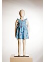 JOYCE Dívčí letní šaty na ramínka "MERMAID"/Bílá, zelená, modrá