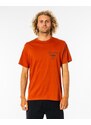 Tričko Rip Curl FADE OUT ICON TEE Red Dirt