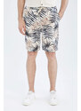 DEFACTO Regular Fit Palm Print Short