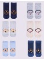 Yoclub Kids's Boys' Ankle Thin Cotton Socks Patterns Colours 6-Pack SKS-0072C-AA00-002