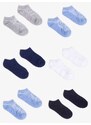 Yoclub Kids's Boys' Ankle Thin Cotton Socks Basic Plain Colours 6-Pack SKS-0027C-0000-003