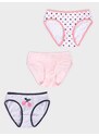 Yoclub Kids's Cotton Girls' Briefs Underwear 3-Pack BMD-0033G-AA30-002