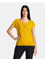Dámské bavlněné triko Kilpi ROANE-W žlutá