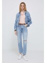 Džínová bunda Pepe Jeans Turner Rainbow dámská, přechodná, oversize