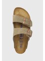 Semišové pantofle Birkenstock Arizona 951303-Taupe