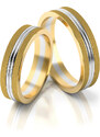 Linger Zlaté snubní prsteny 3148