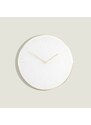 Stackers, Nástěnné hodiny White & Brushed Gold Clock | bílá