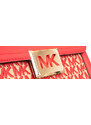 Michael Kors dámská kabelka SONIA korálově červená s monogramem