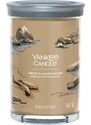 Yankee Candle vonná svíčka Signature Tumbler ve skle velká Amber & Sandalwood 567g