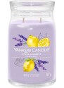 Yankee Candle vonná svíčka Signature ve skle velká Lemon Lavender 567 g