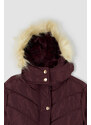 DEFACTO Hooded Faux Fur Lined Coat/Parka