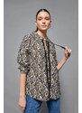 DEFACTO Patterned Balloon Sleeve Shirt