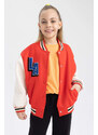 DEFACTO Girls College Collar Bomber Cardigan