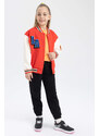 DEFACTO Girls College Collar Bomber Cardigan