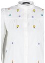 Trendyol Ecru Embroidered Woven Shirt