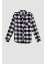 DEFACTO Regular Fit Plaid Flanel Long Sleeve Shirt