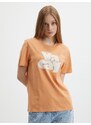 Oranžové tričko s potiskem Pieces Tamaris - Dámské