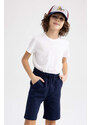 DEFACTO Boy Regular Fit Sweatshirt Fabric Shorts
