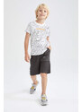 DEFACTO Boys Sweatshirt Fabric Shorts