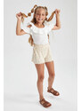 DEFACTO Girl Flexible Waist Wide Leg Shorts