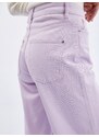 Orsay Světle fialové dámské zkrácené flared fit džíny - Dámské