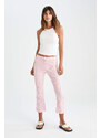 DEFACTO Crop Fit Cotton Trousers