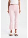 DEFACTO Crop Fit Cotton Trousers