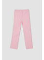 DEFACTO Crop Fit Cotton Trousers