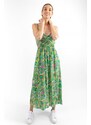 Hailys dámské midi šaty Gila zelené