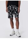 Koton Lace Waist Shorts Skull Printed Pocket Detailed Slim Cut