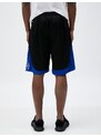 Koton Oversized Basketball Shorts with Lace-Up Waist, Printed, Pocket Detailed.