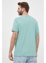 Bavlněné tričko Polo Ralph Lauren zelená barva, s potiskem