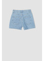 DEFACTO Mom Fit High Waisted Mini Jean Short