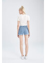 DEFACTO Regular Waist Folded Jean Shorts