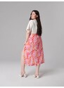 Sinsay - Midi sukně s rozparkem - růžová