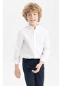 DEFACTO Boy Regular Fit Standing Collar Long Sleeve Shirt