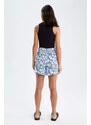 DEFACTO Relax Fit Viscose Printed Normal Waist Short