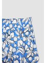 DEFACTO Relax Fit Viscose Printed Normal Waist Short