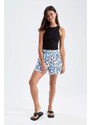 DEFACTO Relax Fit Viscose Printed Normal Waist Short