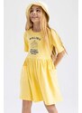 DEFACTO Girl Printed Short Sleeve Dress