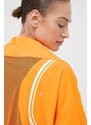 Větrovka adidas by Stella McCartney TruePace oranžová barva, přechodná, oversize