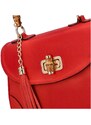 Delami Vera Pelle Luxusní dámská kožená kabelka Elenne, červená