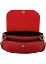 Dámská kožená kabelka přes rameno červená - ItalY Amanda červená