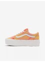 Žluto-oranžové dámské tenisky na platformě VANS UA Old Skool Stack - Dámské