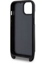 Ochranný kryt pro iPhone 14 - Karl Lagerfeld, Saffiano Crossbody Karl and Choupette NFT Black