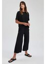 DEFACTO Regular Fit Wide Leg Trousers