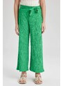 DEFACTO Girl's Wide Leg Crinkle Fabric Trousers