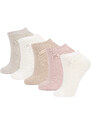 DEFACTO Women 5 Pack Cotton Booties Socks