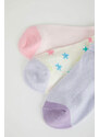 DEFACTO Girl 3-pack Cotton Booties Socks