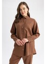 DEFACTO Regular Fit Muslin Long Sleeve Tunic